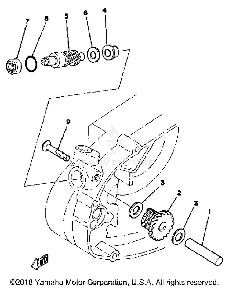 Tachometer Gear Schematic