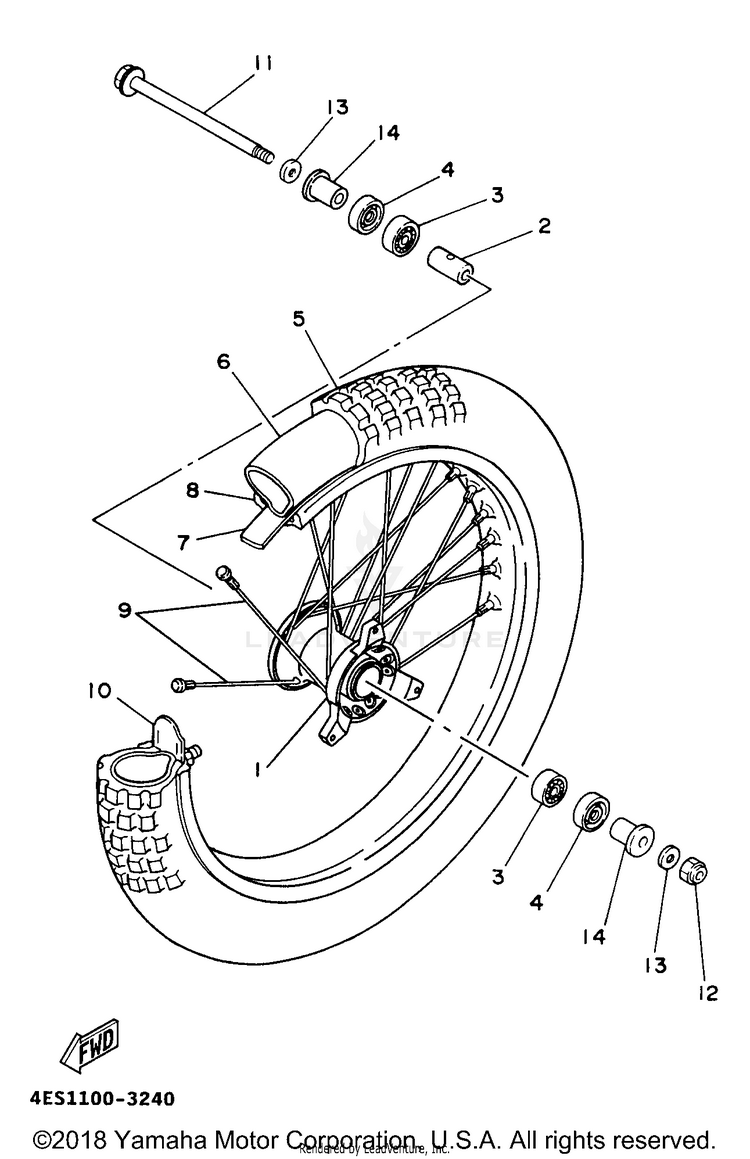 Front Wheel Schematic