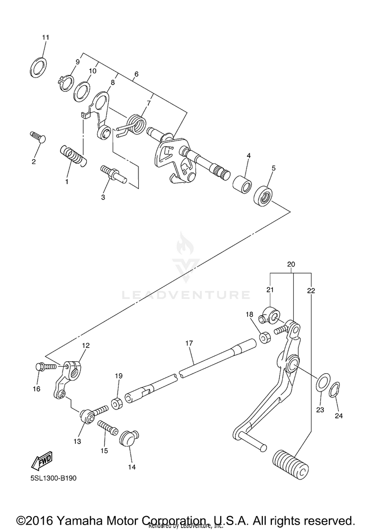Shift Shaft Schematic