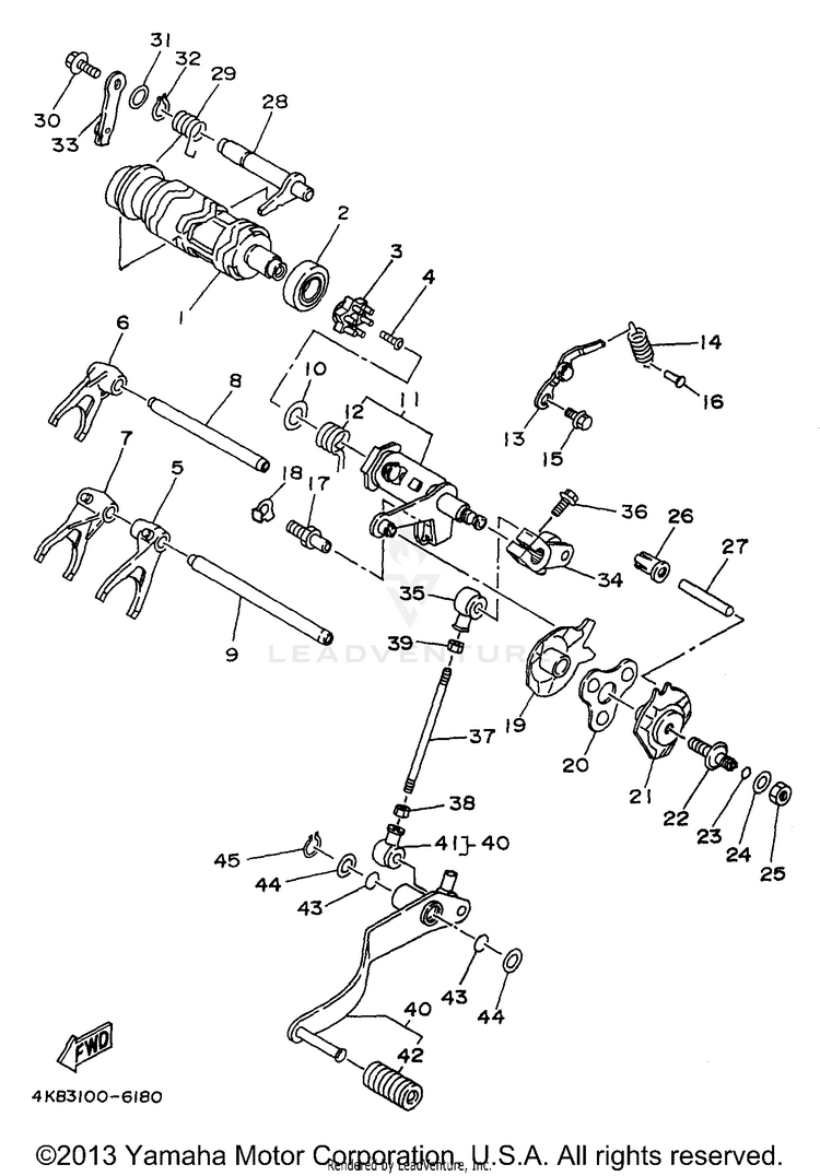 Shift Cam Fork Schematic