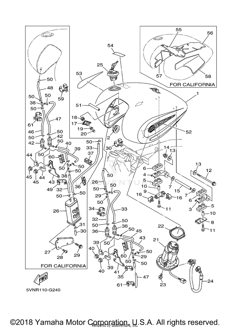 Fuel Tank ROAD STAR - XV17AWXCL - 2008 Schematic