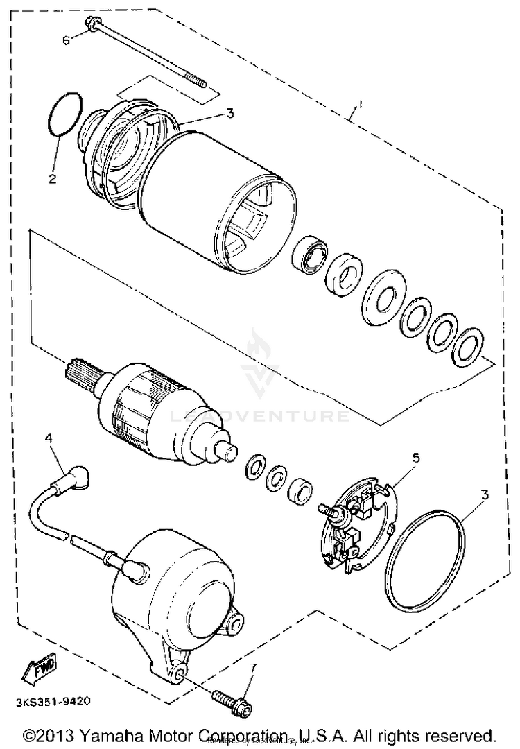 Starting Motor Schematic