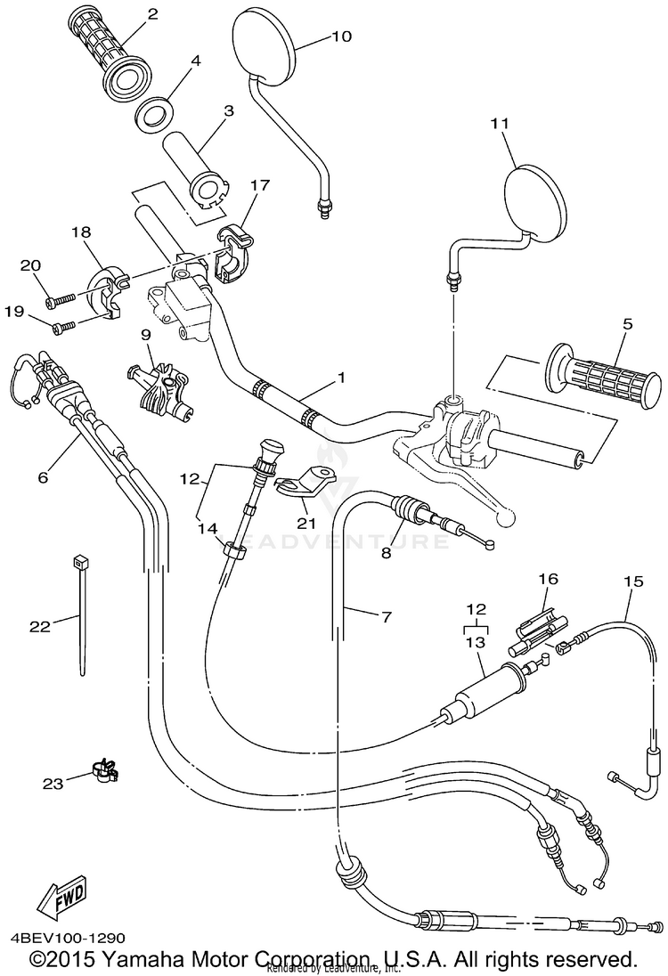 Steering Handle Cable Schematic