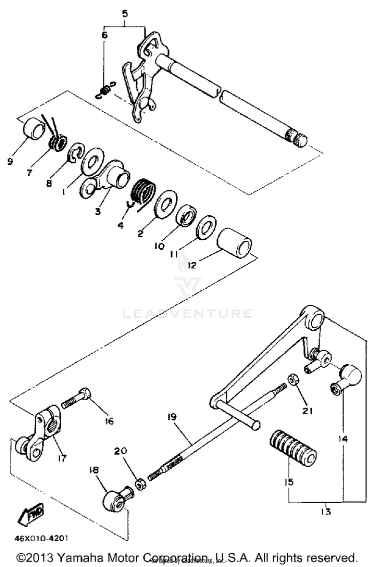 Shift Shaft Schematic