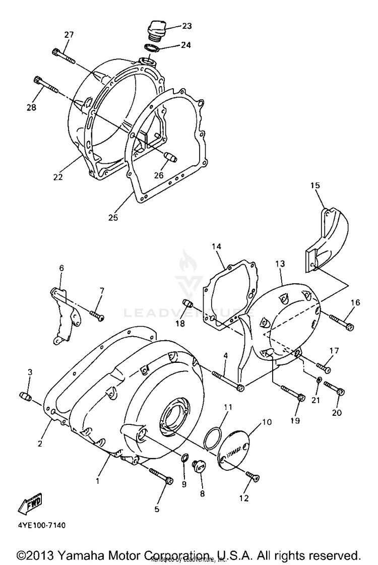 Crankcase Cover 1 Schematic