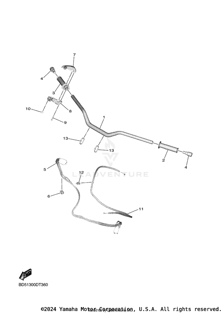 Steering Handle Cable Schematic