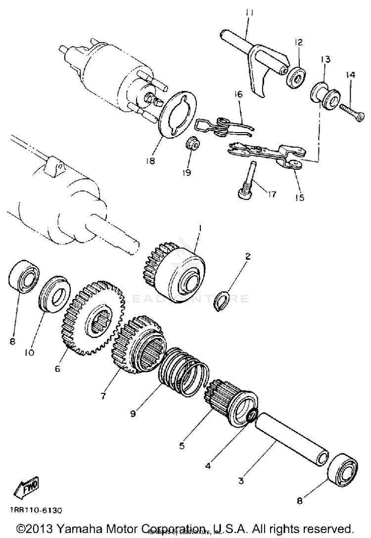 Starter Clutch Schematic