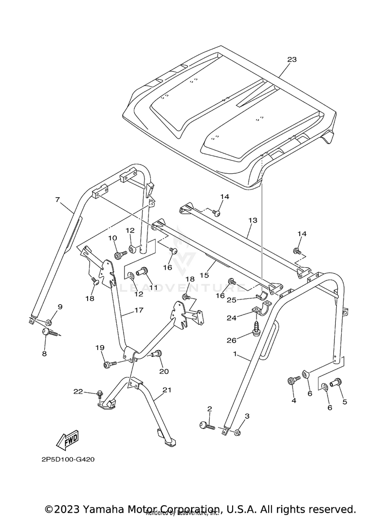 Guard 2 RHINO 700 FI SPORT E - YXR7FSPY - 2009 Schematic