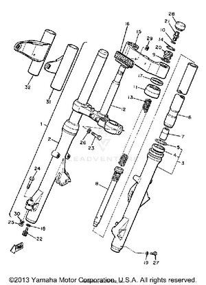 Front Fork Schematic