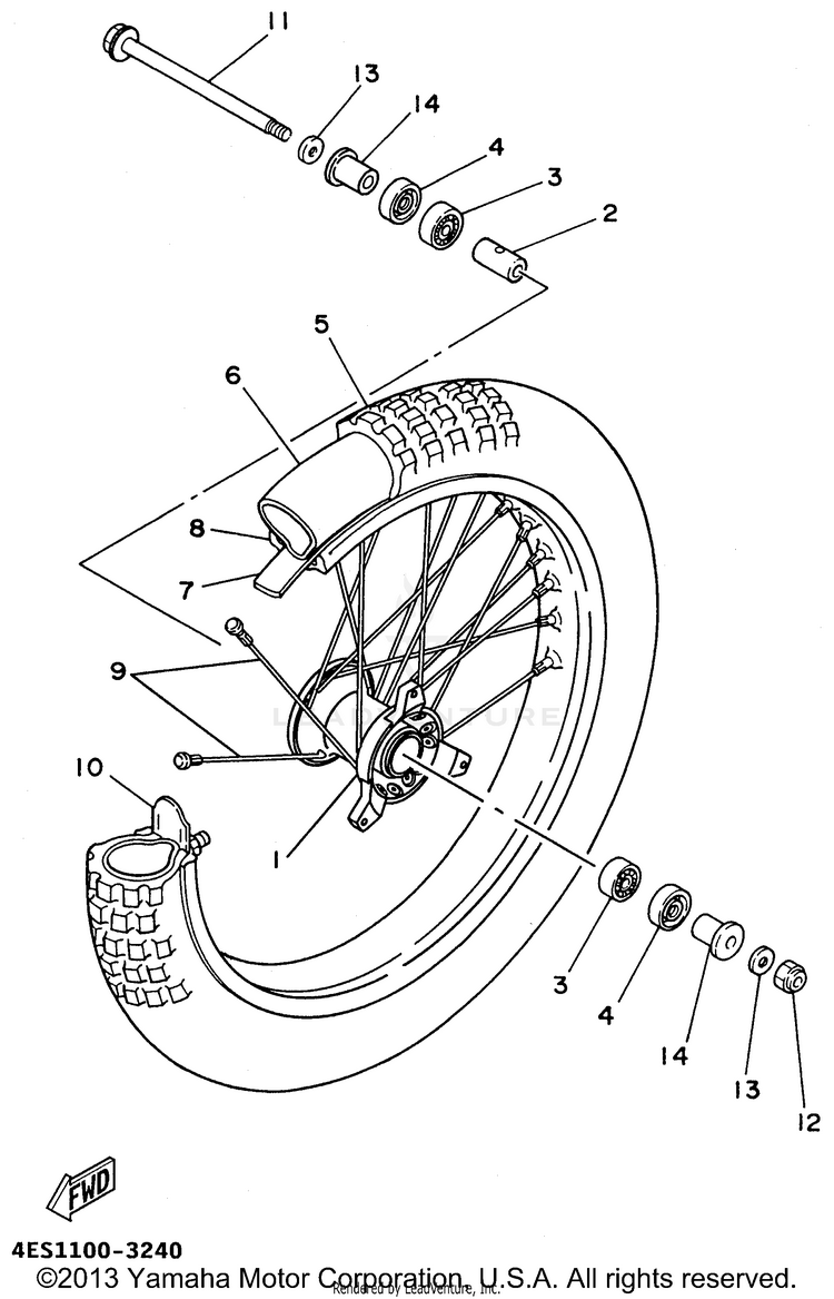 Front Wheel Schematic