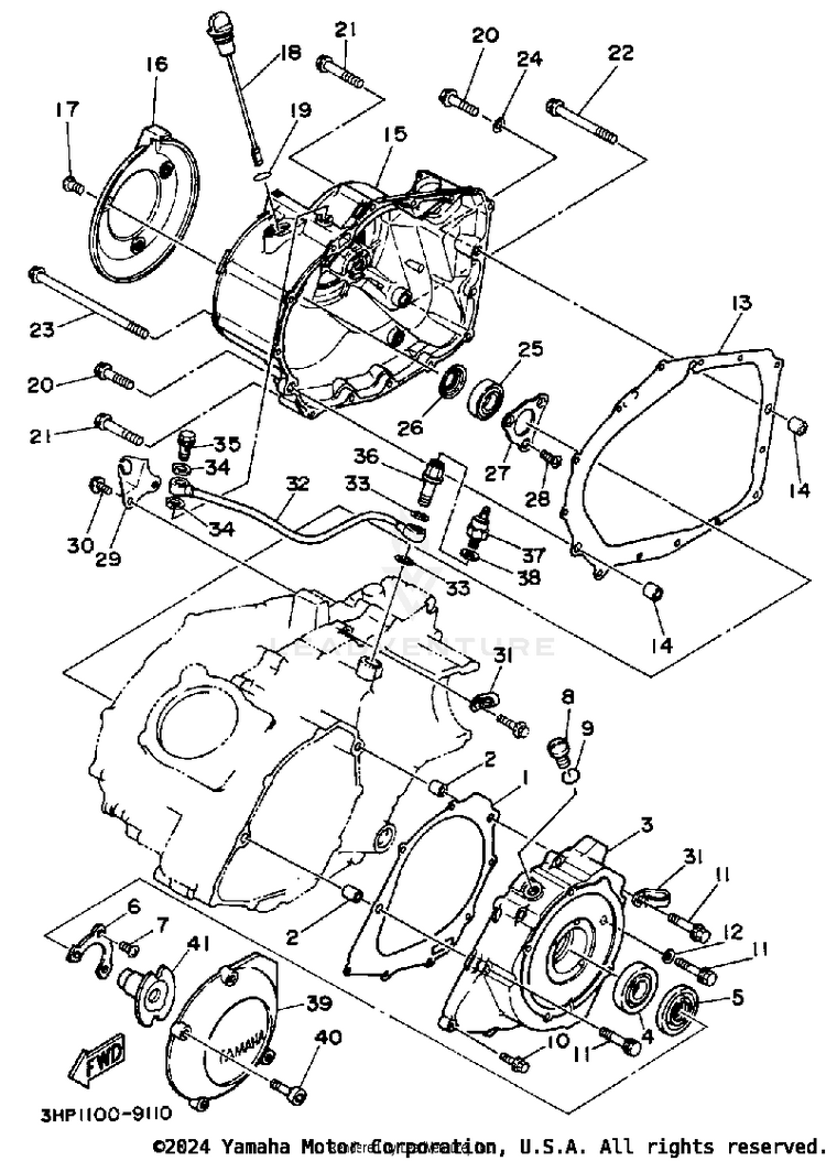 Crankcase Cover Schematic