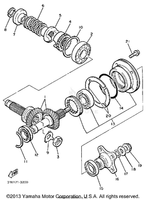 Middle Drive Gear Schematic