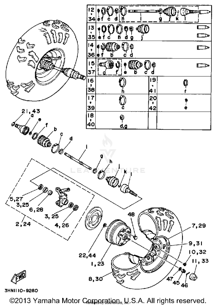 Front Wheel Schematic