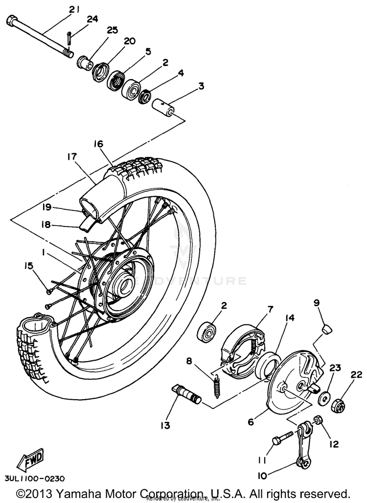 Front Wheel Schematic