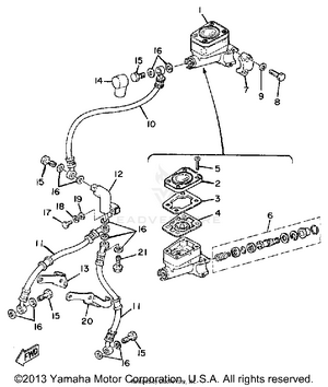 Front Master Cylinder Schematic