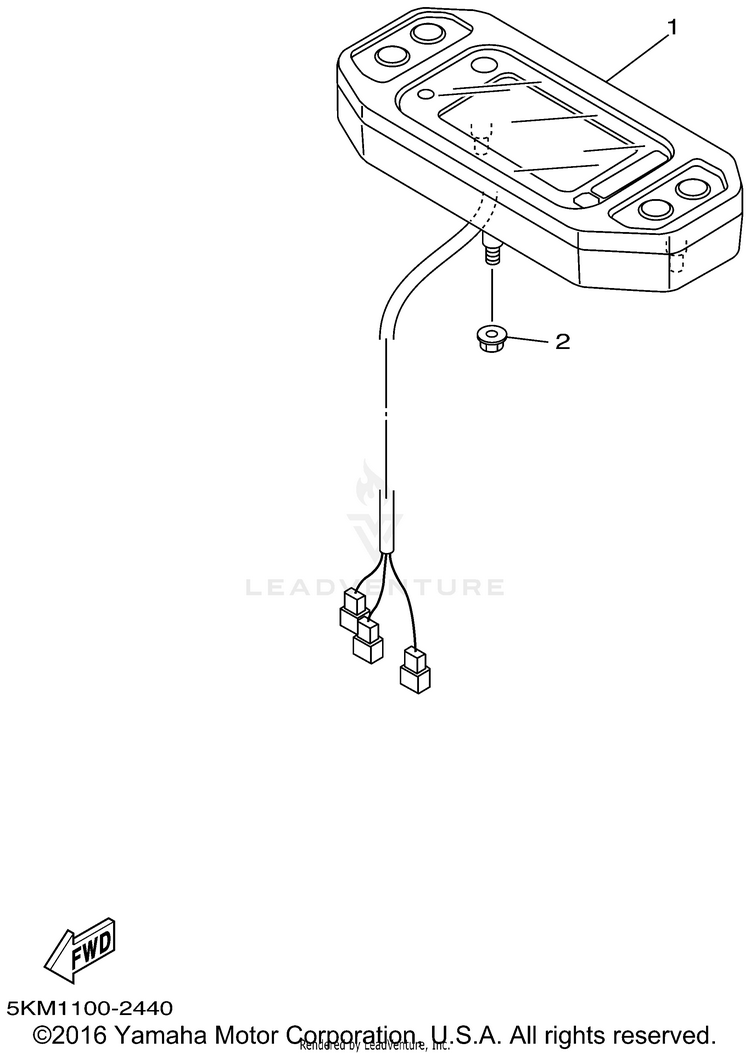 Meter GRIZZLY 660 - YFM660FP - 2002 Schematic