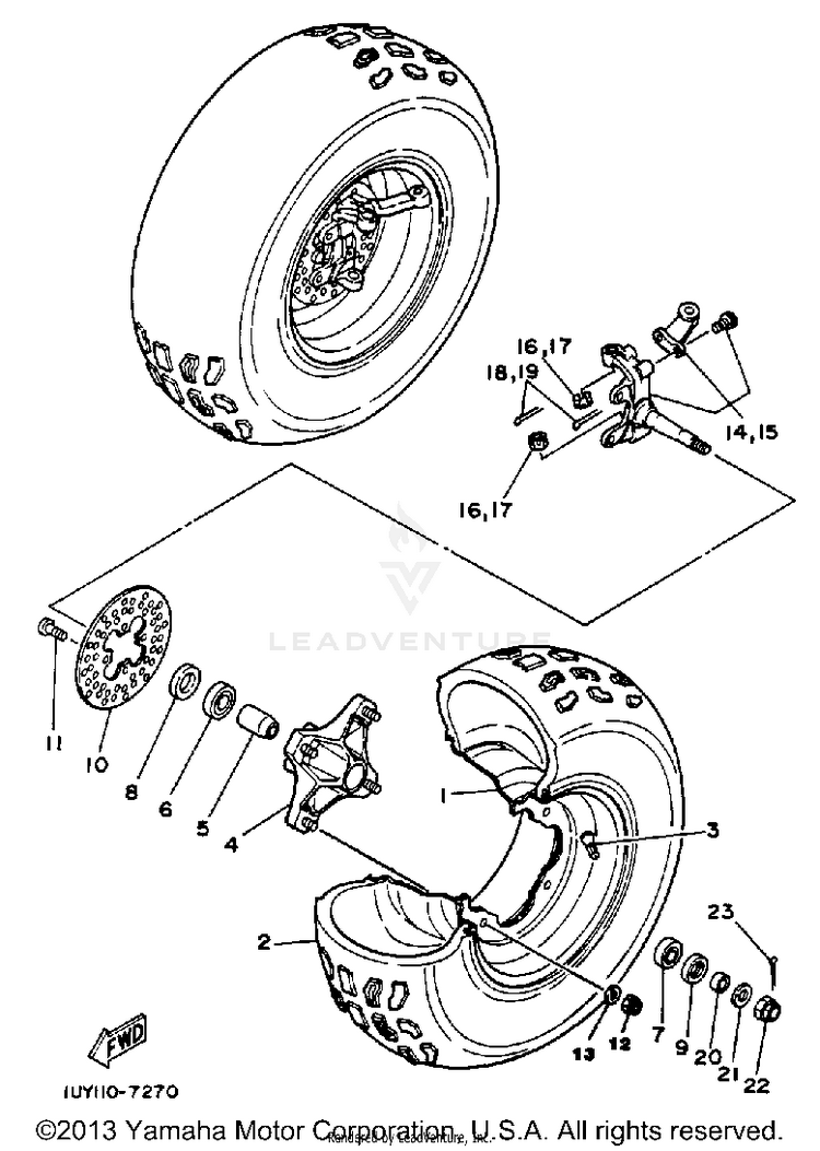 Front Wheel Schematic