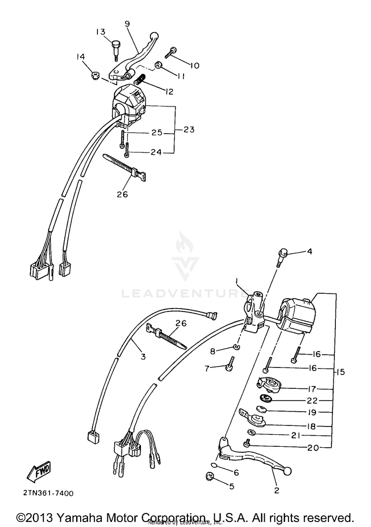 Handle Switch Lever Schematic