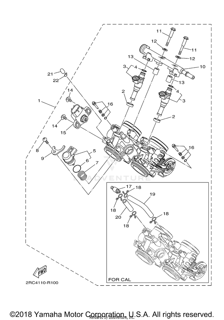 Intake 2 FZ07 - FZ07GCGY - 2016 Schematic