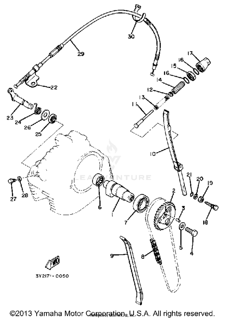 Camshaft - Chain Schematic
