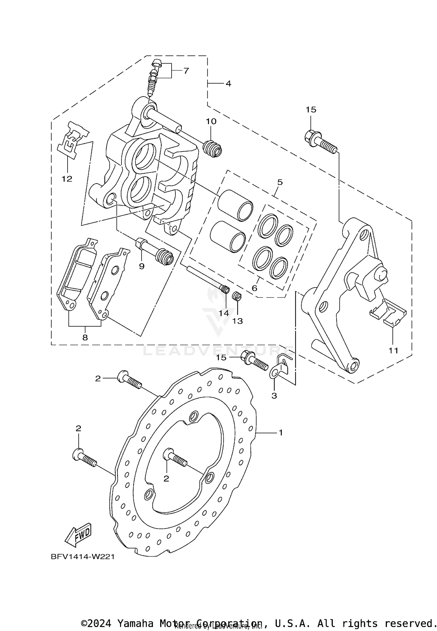 FRONT BRAKE CALIPER
