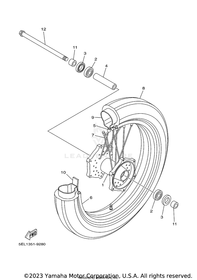 Front Wheel Schematic