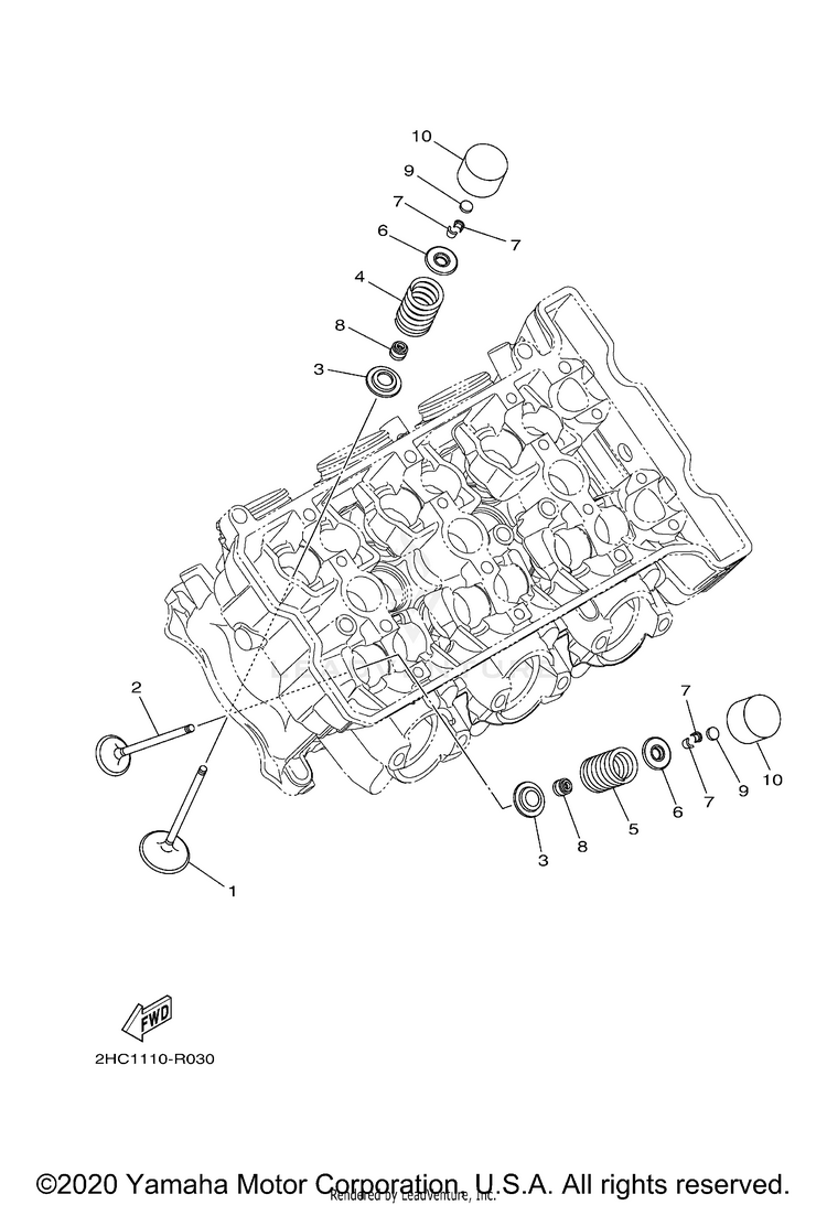 Valve YXZ1000R SS SE CAL - YXZ10YCCMW - 2021 Schematic