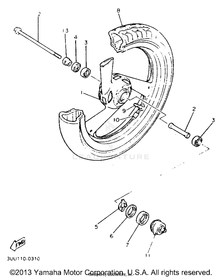 Front Wheel Schematic