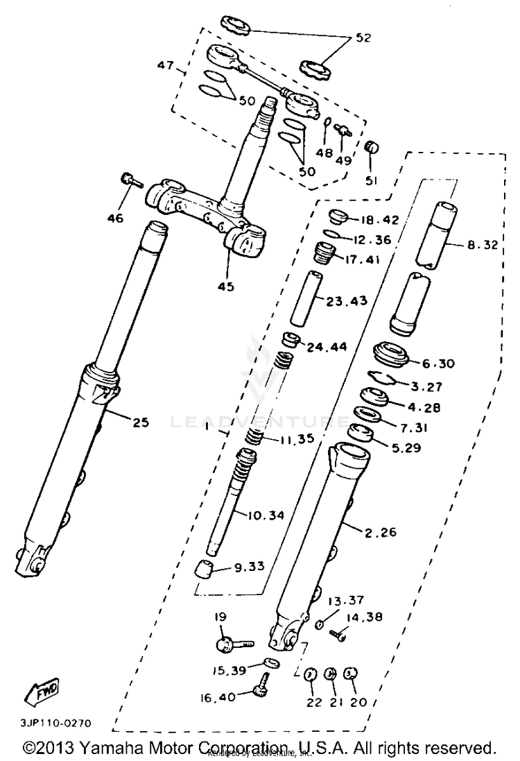 Front Fork Schematic