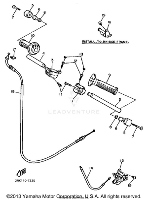 Handlebar Cable Schematic