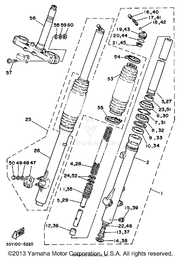 Front Fork Schematic