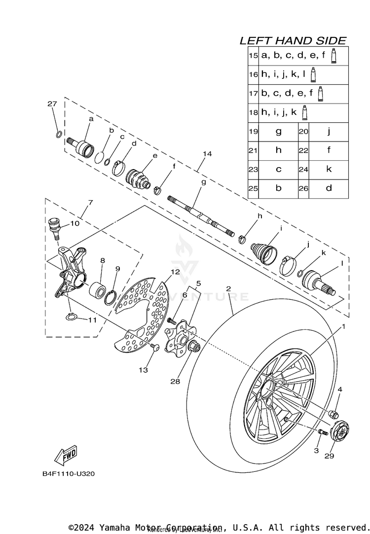 Front Wheel Schematic