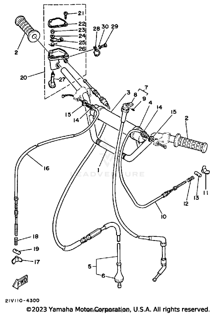 Handlebar-Cable Schematic