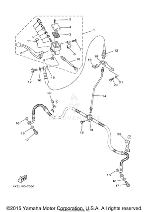 Front Master Cylinder Schematic
