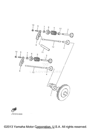 Camshaft Valve Schematic
