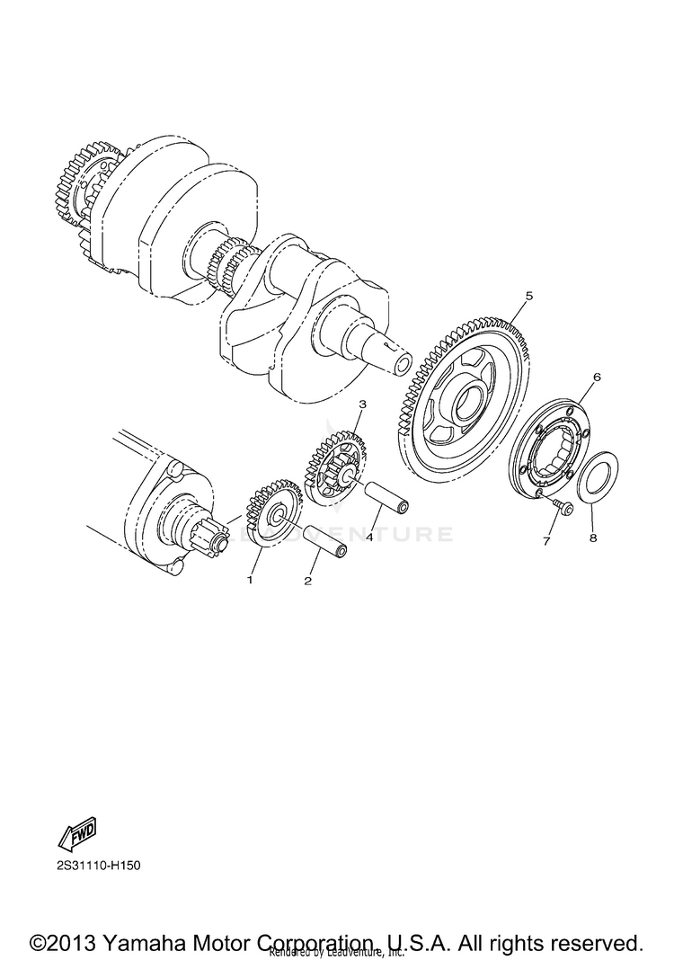 Starter Clutch Schematic