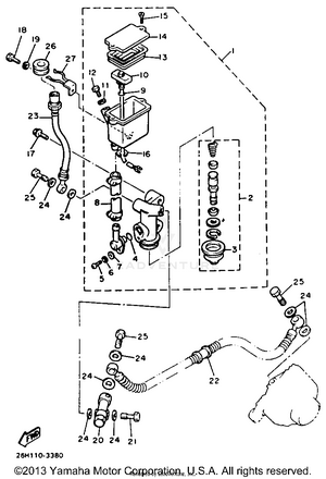 Rear Master Cylinder Schematic