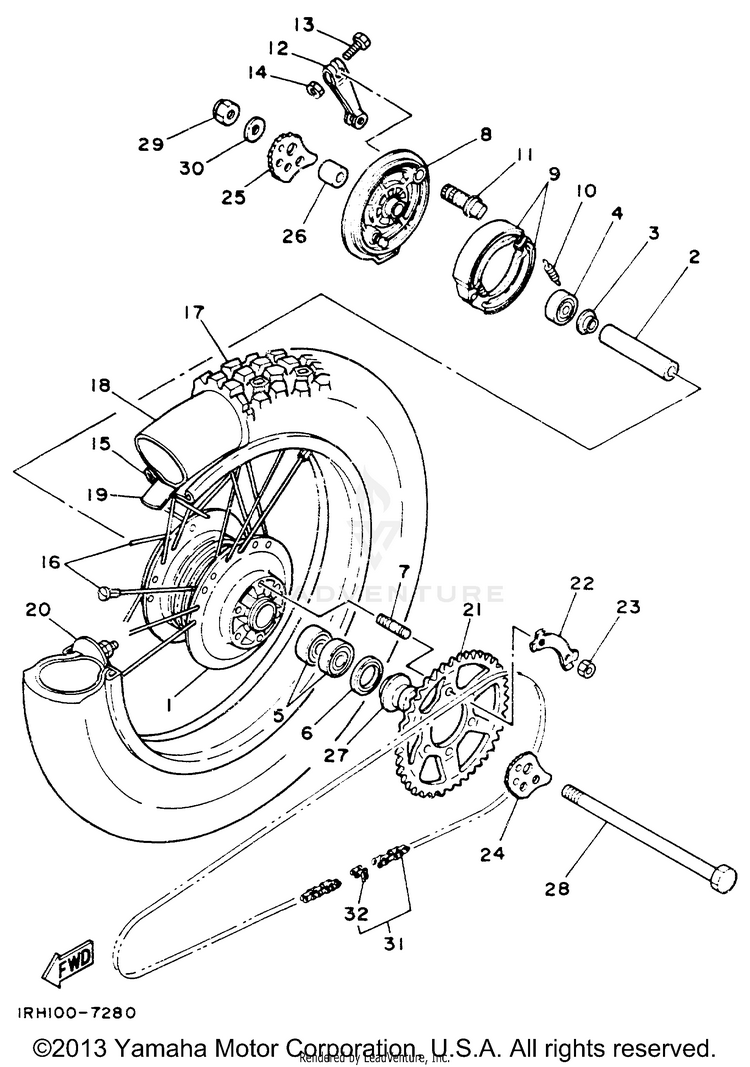 Rear Wheel Schematic