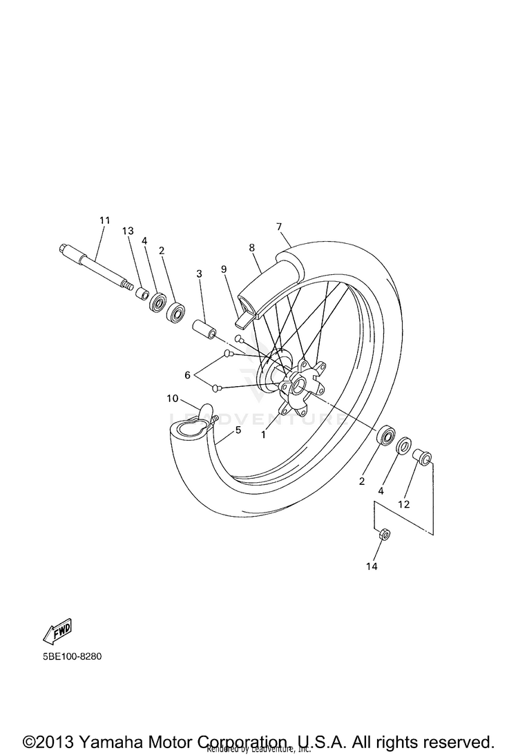 Front Wheel Schematic