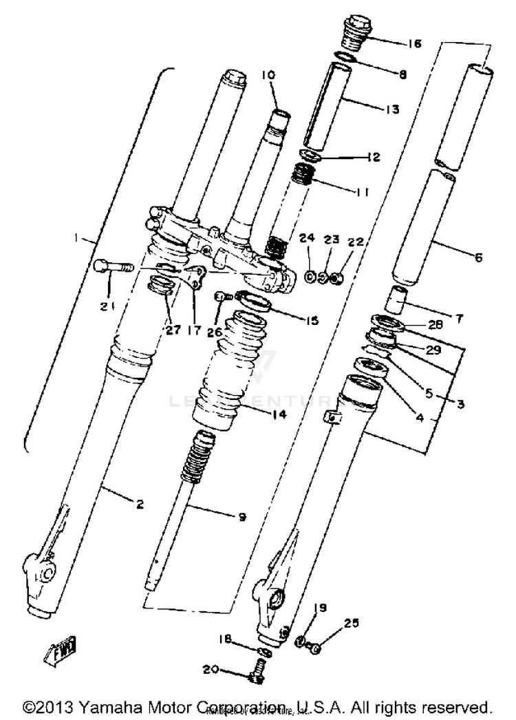 Front Fork Schematic