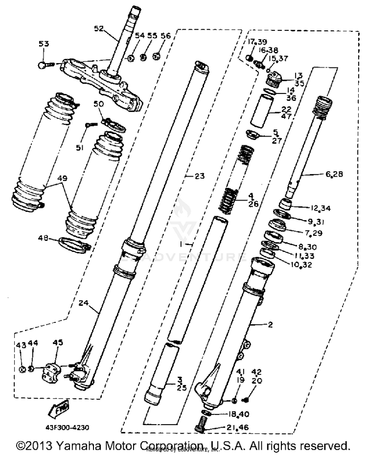 Front Fork Schematic