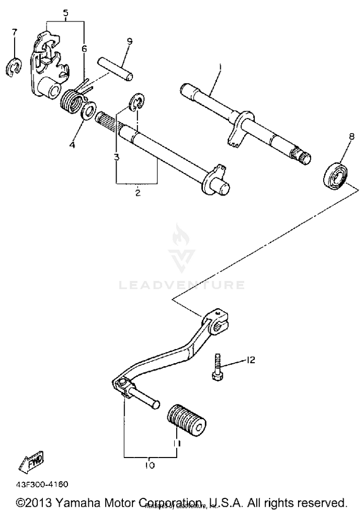 Shift Shaft Schematic