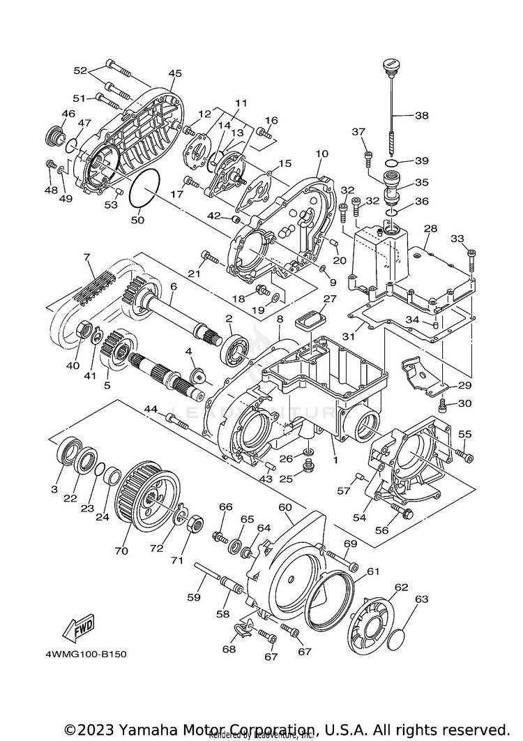 Middle Drive Gear Schematic