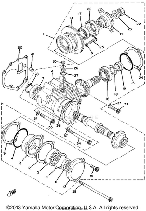 Middle Drive Gear Schematic