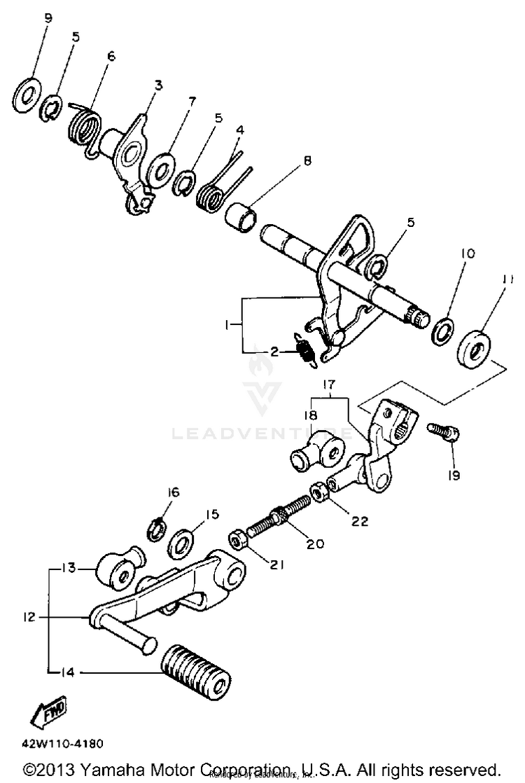 Shift Shaft Schematic