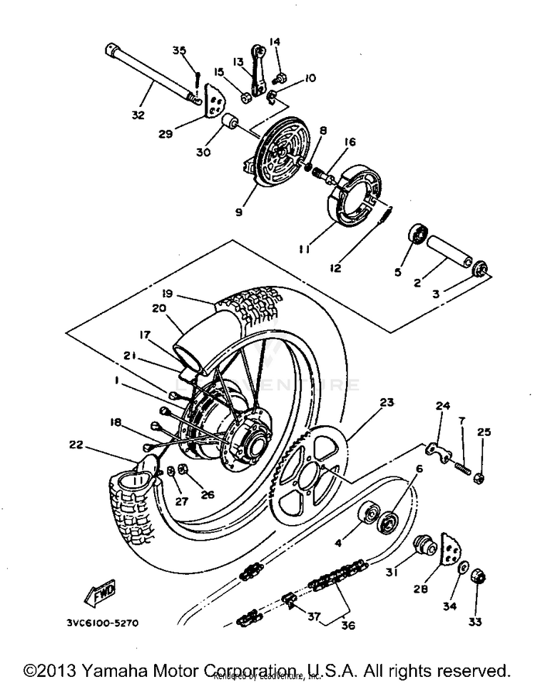Rear Wheel Schematic