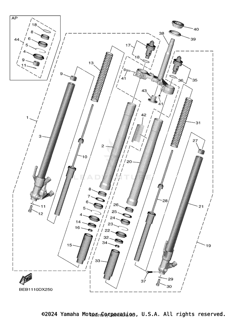 Front Fork Schematic