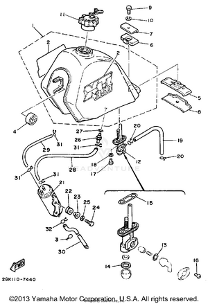 Fuel Tank Xt350tc Schematic
