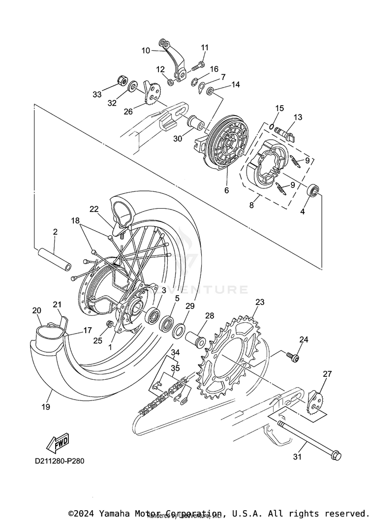 Rear Wheel Schematic