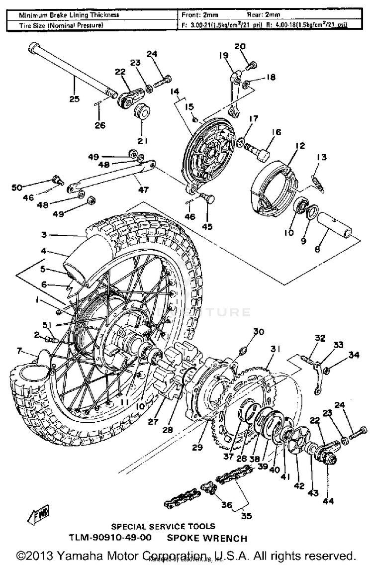 Rear Wheel Schematic